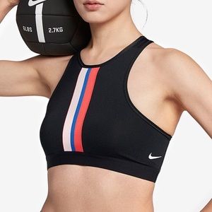 NIKE | Gym Elastic Sports Bra Black & Multicolor Stripes Dri Fit Women’s M